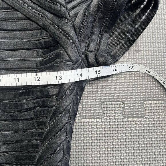 Maje Isiris Bandage Romper Women's Playsuit Black Size 36 Short Sleeve Jumpsuit - Picture 7 of 9